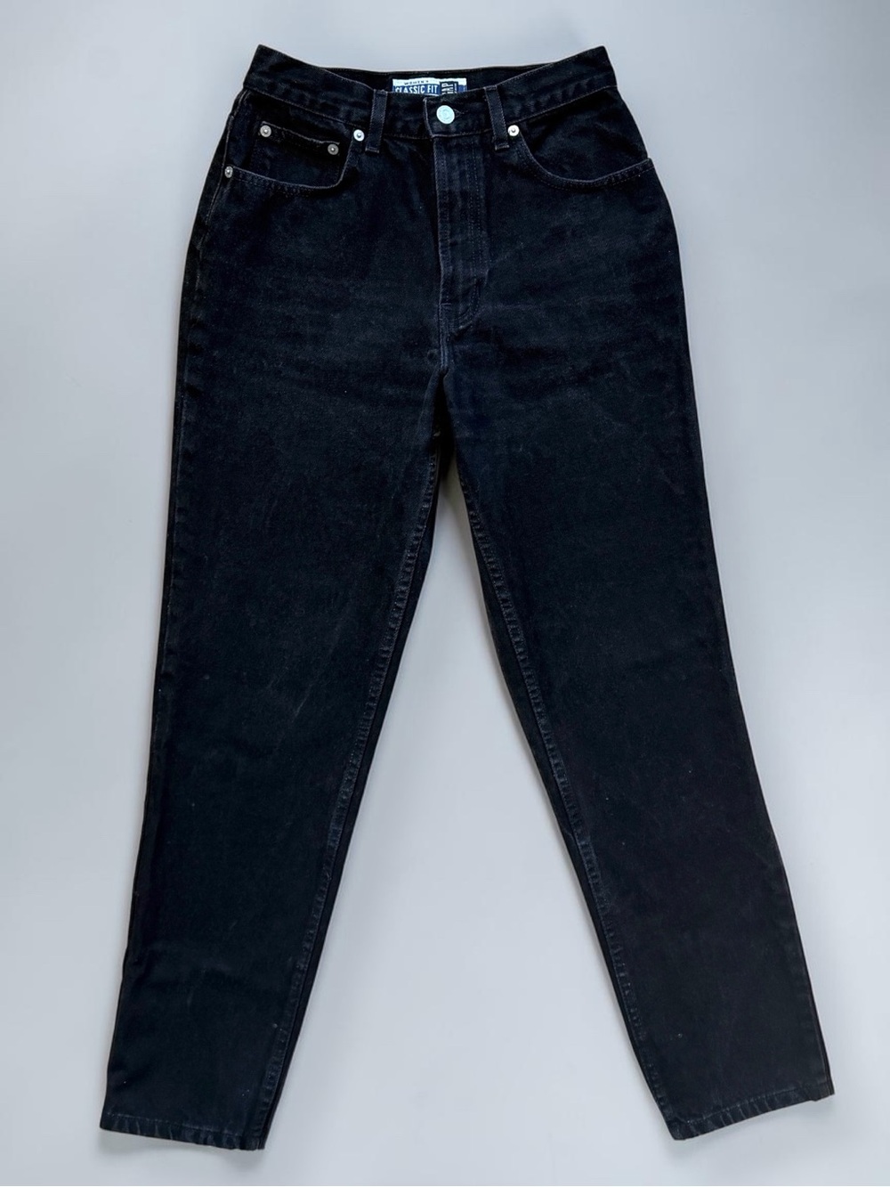 Vintage GAP Classic Fit Tapered Mom Jeans Black Size 8 Regular USA Y2K 2002
